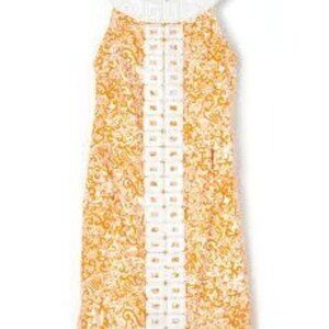 Lilly Pulitzer Embroidered Orange Shift Dress, Size 2